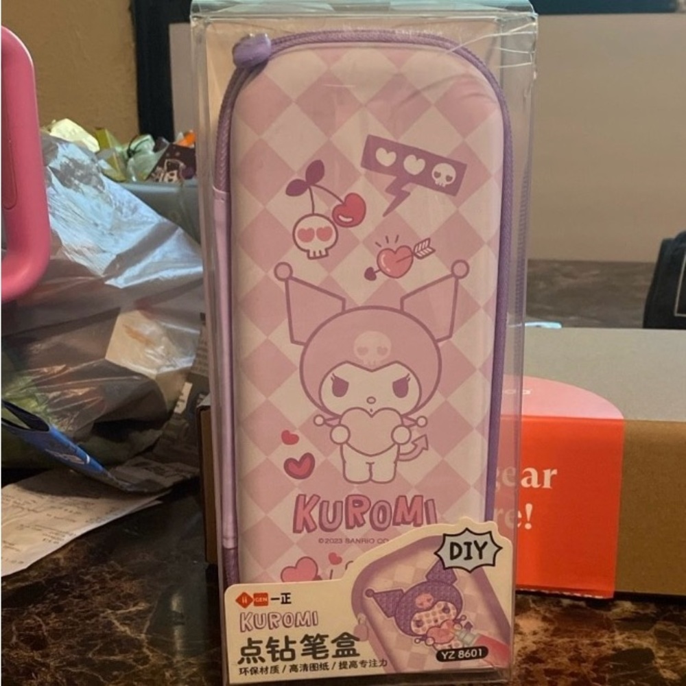 Sanrio Kuromi Purple Cubic Art Pencil Case